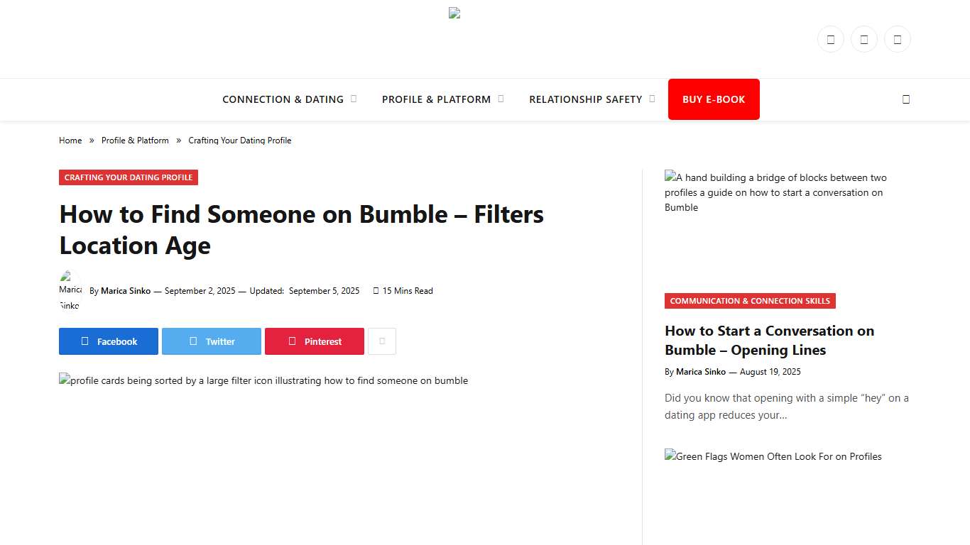 How to Find Someone on Bumble – Filters Location Age